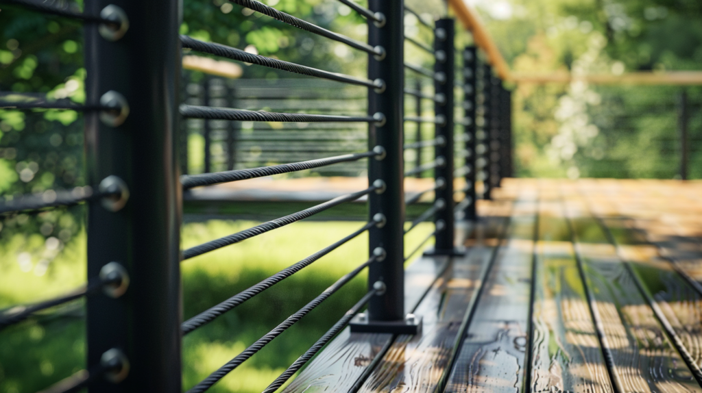 Cable Railing for Decks - wet weather