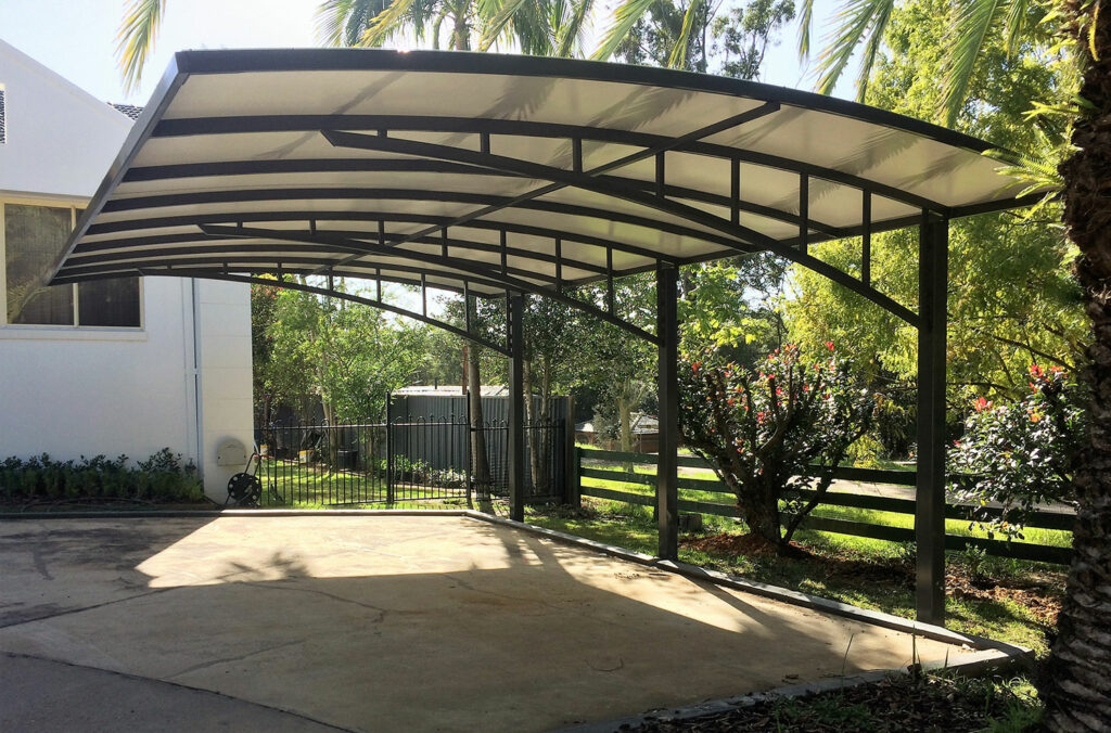 one-sided carport